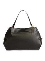 Black Suede-Style Handbag