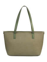Textured Olive Tote Bag