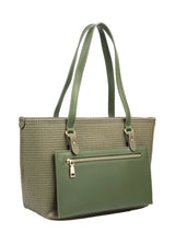 Textured Olive Tote Bag