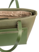 Textured Olive Tote Bag