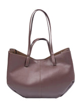 Structured Brown Tote Bag
