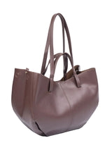 Structured Brown Tote Bag