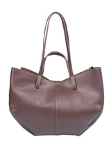 Structured Brown Tote Bag