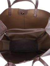 Structured Brown Tote Bag
