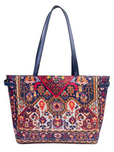 Printed Blue Tote Bag