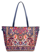 Printed Blue Tote Bag